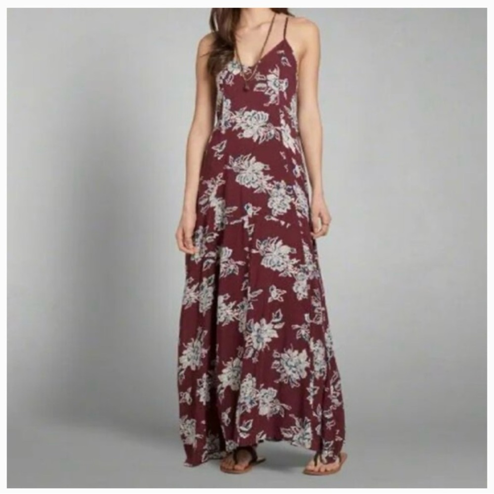 Floral maxi dress A&F